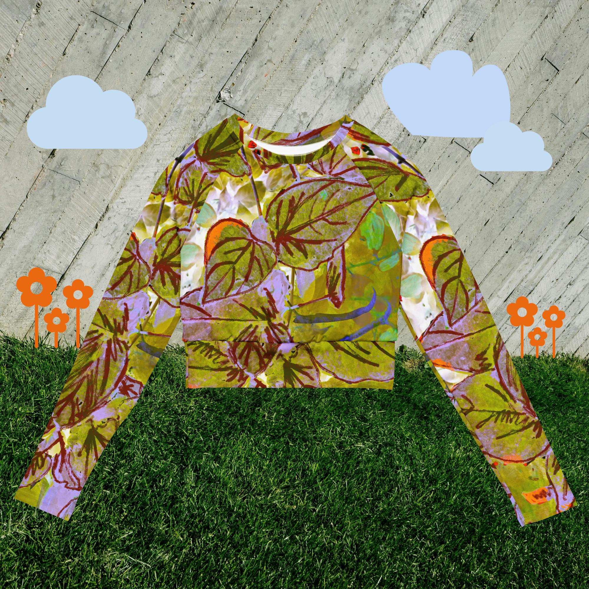 Lucid Chlorophyll Long-Sleeve Crop Top